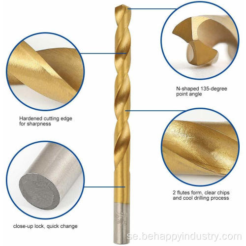 99st Tin Coated Twist Drill Bit